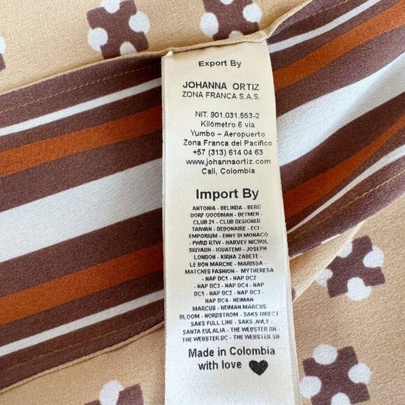 Johanna Ortiz Removable Skirt Overlay (from Low Tempo Shirtdress) – 100% Silk 4 - Picture 12 of 13